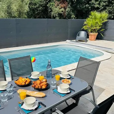 펜션 Le Cocon Gardois, Terrasse & Piscine - Pont Du Gard