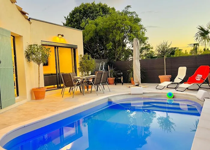 6 Pers - Grande Terrasse & Piscine Privee Prázdninový dům *